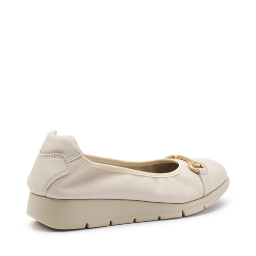 ComfortTech-Ballerinas aus Leder mit Spange - Frau Shoes | Official Online Shop