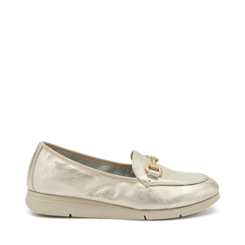 Comfortable foiled leather loafers - Frau Shoes | Official Online Shop