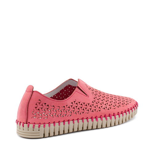 Laser-etched nubuck slip-ons - Frau Shoes | Official Online Shop