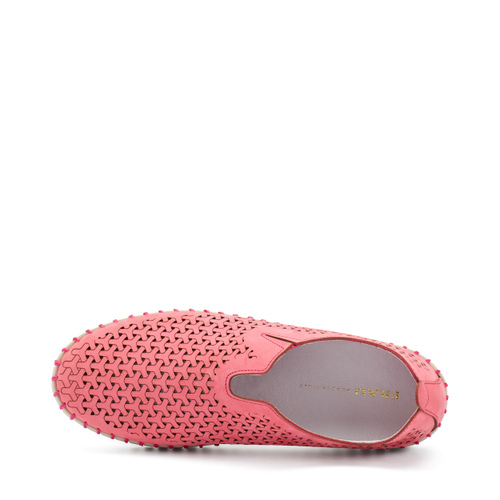 Laser-etched nubuck slip-ons - Frau Shoes | Official Online Shop