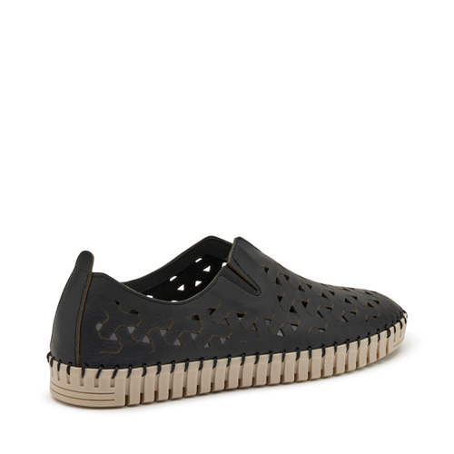 Perforated leather slip-ons - Frau Shoes | Official Online Shop