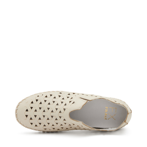 Perforated leather slip-ons - Frau Shoes | Official Online Shop