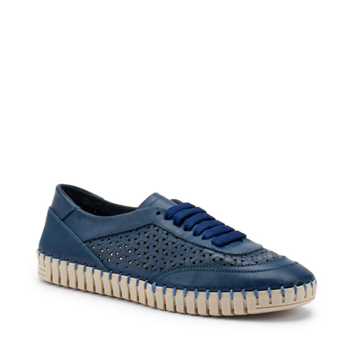 Sneaker aus gelasertem Leder - Frau Shoes | Official Online Shop