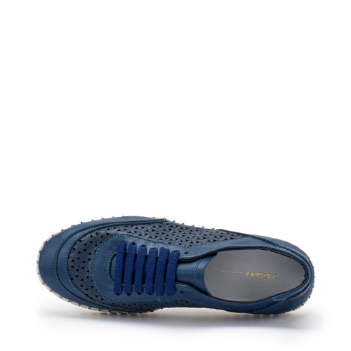 Sneaker aus gelasertem Leder - Frau Shoes | Official Online Shop