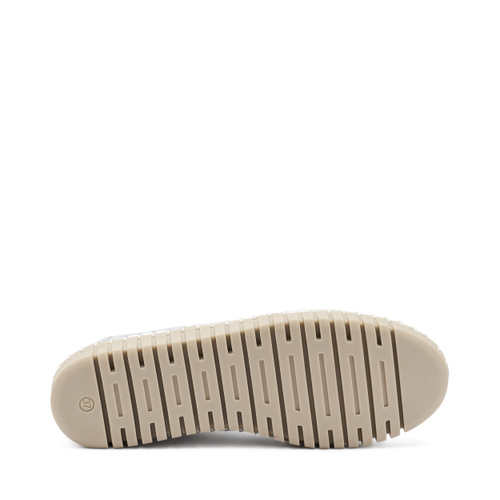 Silberfarbene gelaserte Sneaker - Frau Shoes | Official Online Shop