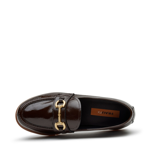 Comfortable patent leather loafers with clasp detail - Frau Shoes | Official Online Shop
