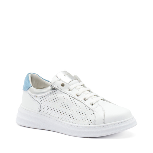 ComfortTech-Sneaker aus gestanztem Leder - Frau Shoes | Official Online Shop