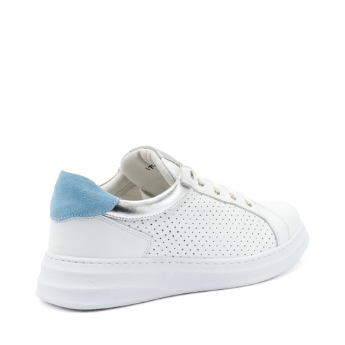 ComfortTech-Sneaker aus gestanztem Leder - Frau Shoes | Official Online Shop