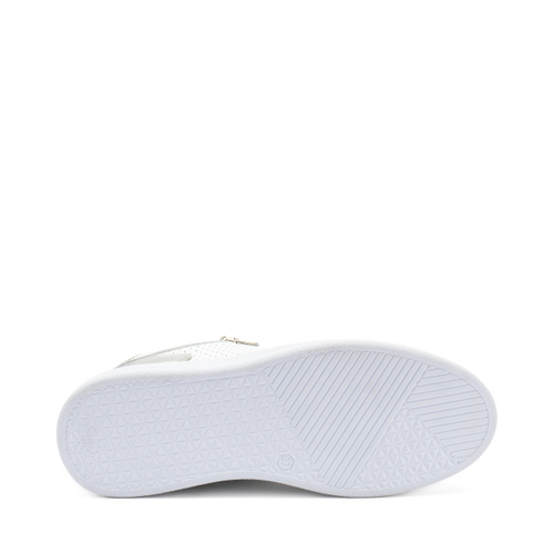 ComfortTech-Sneaker aus gestanztem Leder mit Reißverschluss - Frau Shoes | Official Online Shop