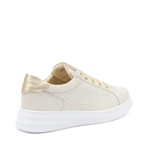 ComfortTech-Sneaker aus gestanztem Nubukleder - Frau Shoes | Official Online Shop