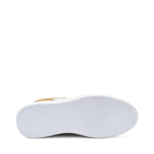 ComfortTech-Sneaker aus gestanztem Nubukleder mit Reißverschluss - Frau Shoes | Official Online Shop
