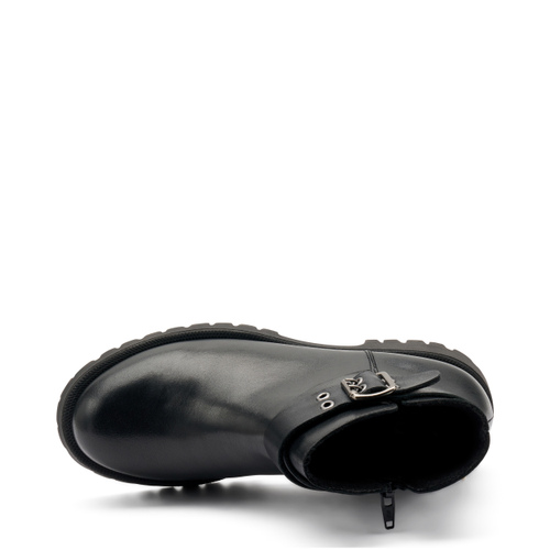 Leather ankle boots with lug sole - Frau Shoes | Official Online Shop
