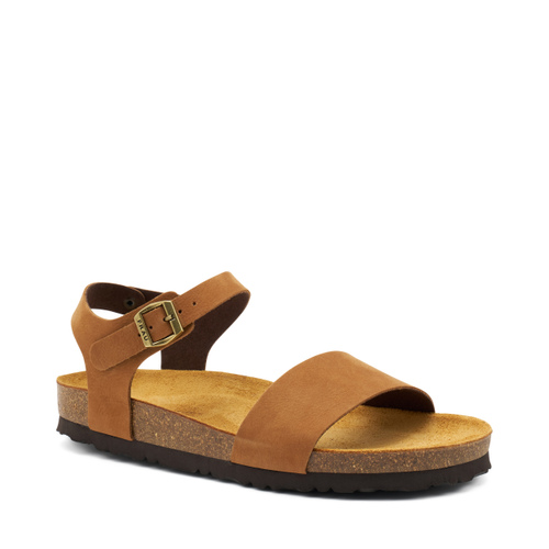 Sandale mit Riemen aus Nubukleder - Frau Shoes | Official Online Shop