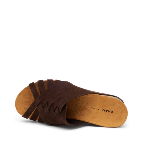 Suede wedge sliders - Frau Shoes | Official Online Shop