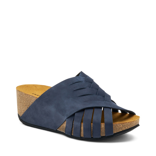 Pantolette aus Nubuk mit Keilabsatz - Frau Shoes | Official Online Shop