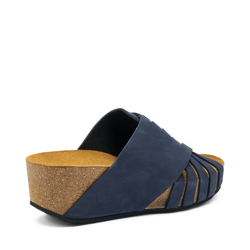 Ciabatta in nabuk con zeppa - Frau Shoes | Official Online Shop