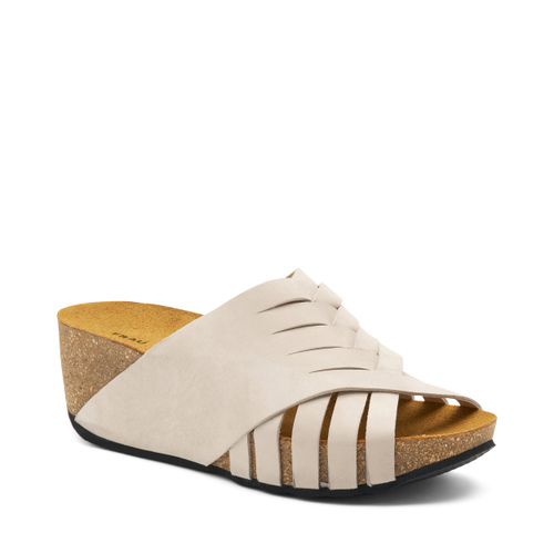 Ciabatta in nabuk con zeppa - Frau Shoes | Official Online Shop