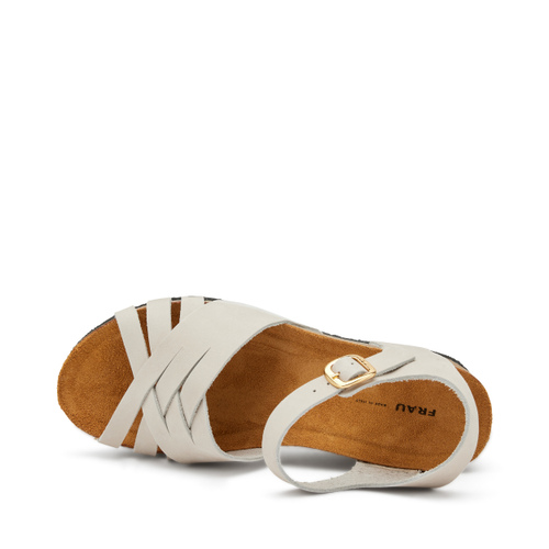 Nubuk-Sandalette mit Keilabsatz - Frau Shoes | Official Online Shop