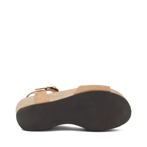 Sandalo a fascia in nabuk con zeppa - Frau Shoes | Official Online Shop