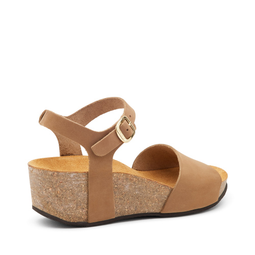 Sandalo a fasca in nabuk con zeppa - Frau Shoes | Official Online Shop