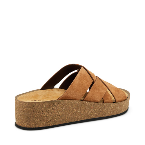 Suede flatform sliders - Frau Shoes | Official Online Shop