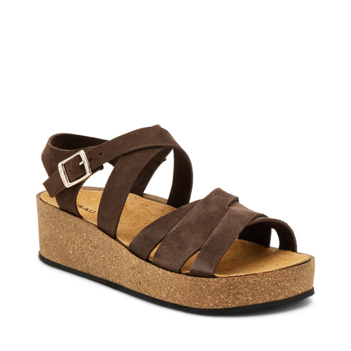 Sandalo platform in pelle scamosciata - Frau Shoes | Official Online Shop