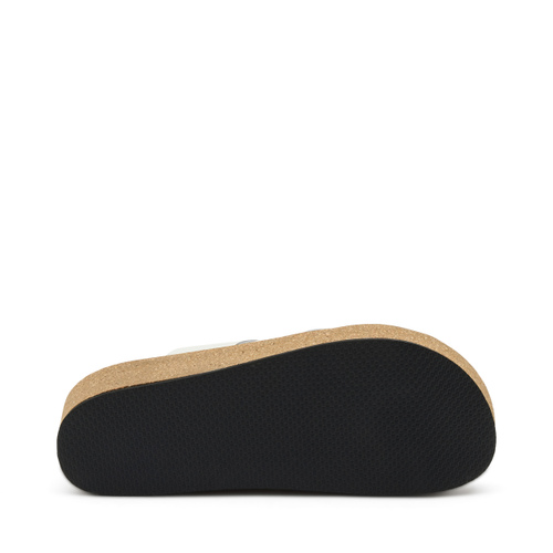 Leather flatform sliders - Frau Shoes | Official Online Shop