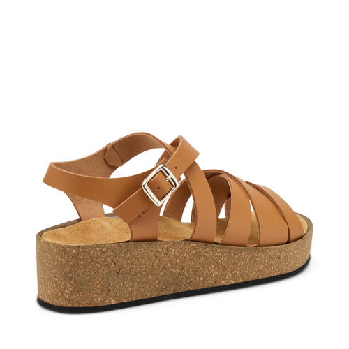 Plateau-Sandale aus Leder - Frau Shoes | Official Online Shop