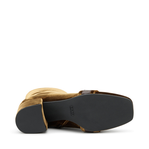 Heeled velvet ankle boots - Frau Shoes | Official Online Shop