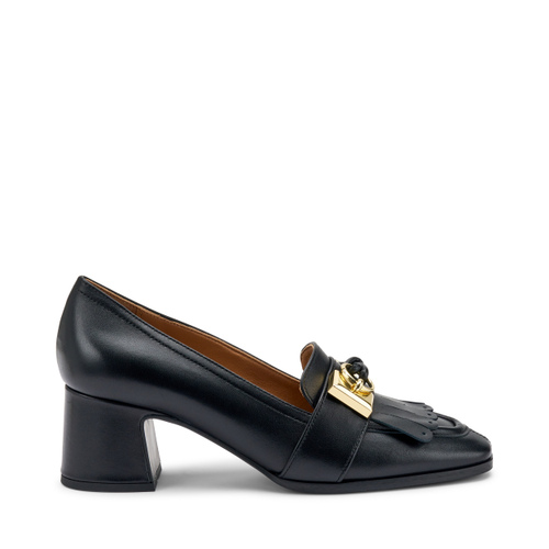 Leather pumps with fringing - Frau Shoes | Official Online Shop