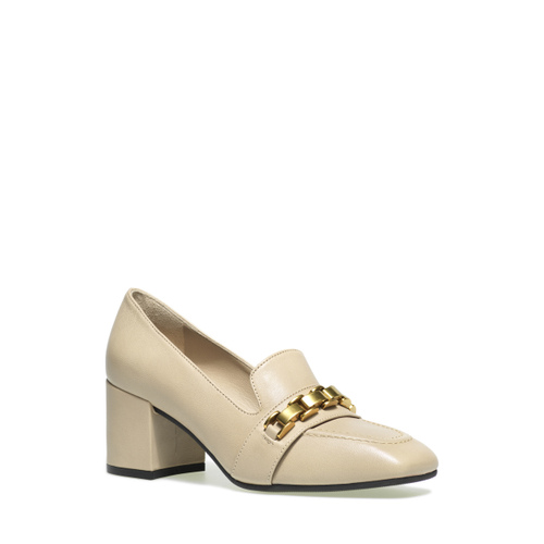 Mocassino con tacco e catena a maglie piatte - Frau Shoes | Official Online Shop