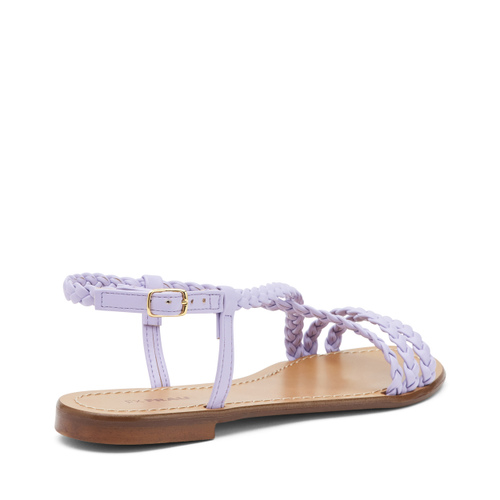 Sandale mit Riemen aus geflochtenem Kunstleder - Frau Shoes | Official Online Shop