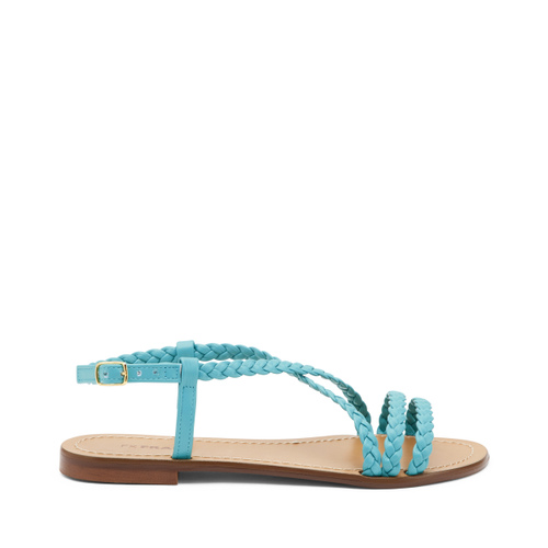 Woven faux leather sandals with straps - Frau Shoes | Official Online Shop