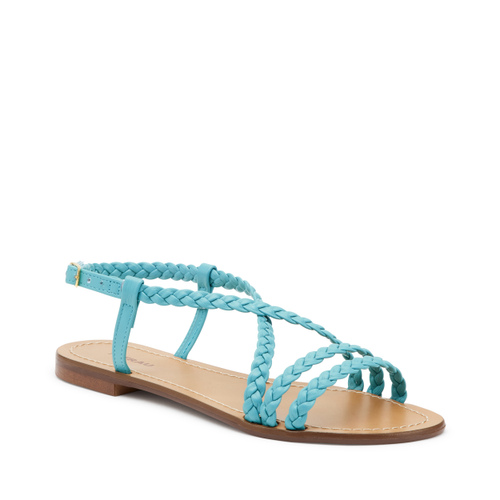 Woven faux leather sandals with straps - Frau Shoes | Official Online Shop