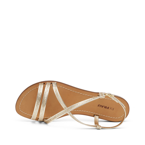 Glittery faux leather sandals with straps - Frau Shoes | Official Online Shop
