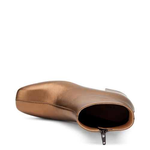 Stiefelette mit Absatz aus laminiertem Leder - Frau Shoes | Official Online Shop
