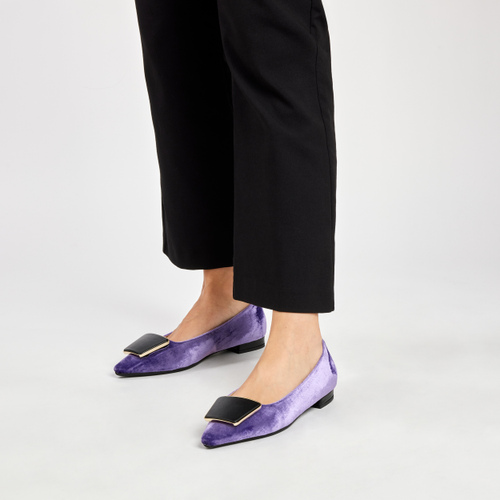 Velvet ballet flats - Frau Shoes | Official Online Shop