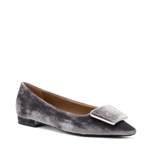 Pointed velvet ballet flats - Frau Shoes | Official Online Shop