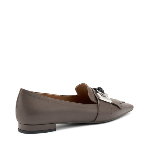 Spitz zulaufende Ballerinas mit Maxi-Fransen - Frau Shoes | Official Online Shop