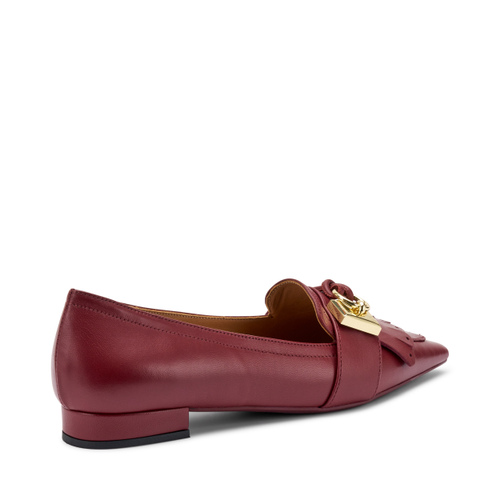 Spitz zulaufende Ballerinas mit Maxi-Fransen - Frau Shoes | Official Online Shop