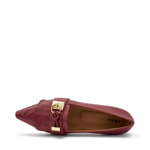 Spitz zulaufende Ballerinas mit Maxi-Fransen - Frau Shoes | Official Online Shop