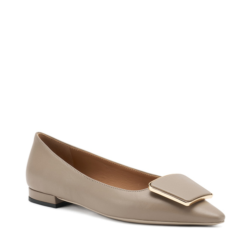 Leather pointed-toe ballet flats - Frau Shoes | Official Online Shop