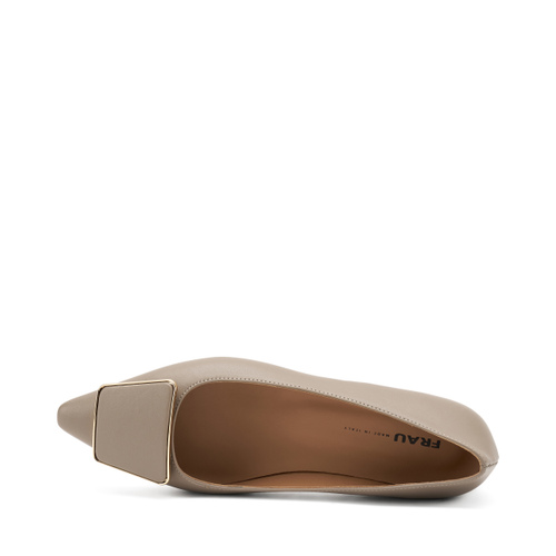 Spitz zulaufende Ballerinas aus Leder - Frau Shoes | Official Online Shop