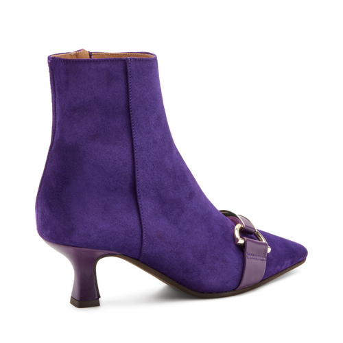 Suede ankle boots with bridged clasp detail - Frau Shoes | Official Online Shop