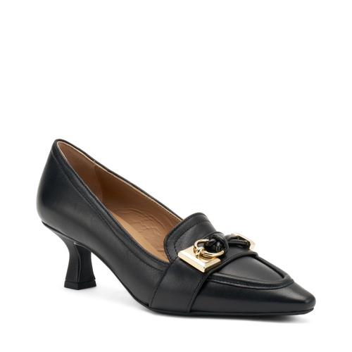 Pumps aus Leder mit Accessoire - Frau Shoes | Official Online Shop