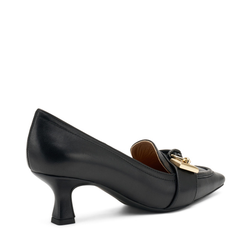 Pumps aus Leder mit Accessoire - Frau Shoes | Official Online Shop