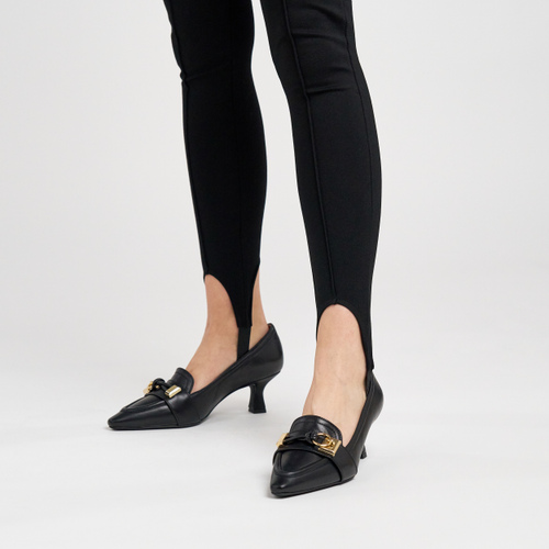 Leather pumps with accessory - Frau Shoes | Official Online Shop