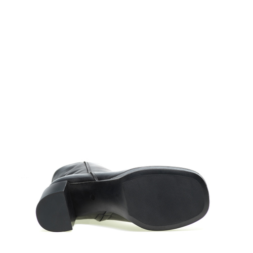 Leather square-toe ankle boots with heel - Frau Shoes | Official Online Shop