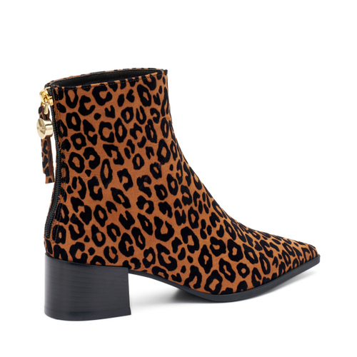 Stivaletti con tacco in tessuto leo print - Frau Shoes | Official Online Shop