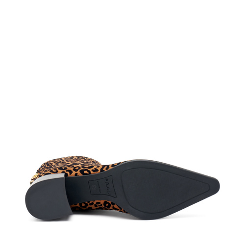 Stivaletti con tacco in tessuto leo print - Frau Shoes | Official Online Shop